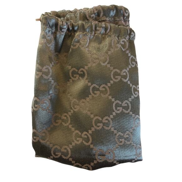 Gucci GG Monogram Bucket Bag Black Resin Ring Handles Vintage Frida Giannini - Picture 15 of 16